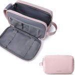 BAGSMART Toiletry Bag for Men， Travel Toiletry Organizer Dopp Kit Water-resistant Shaving Bag for Toiletries Accessories， Black